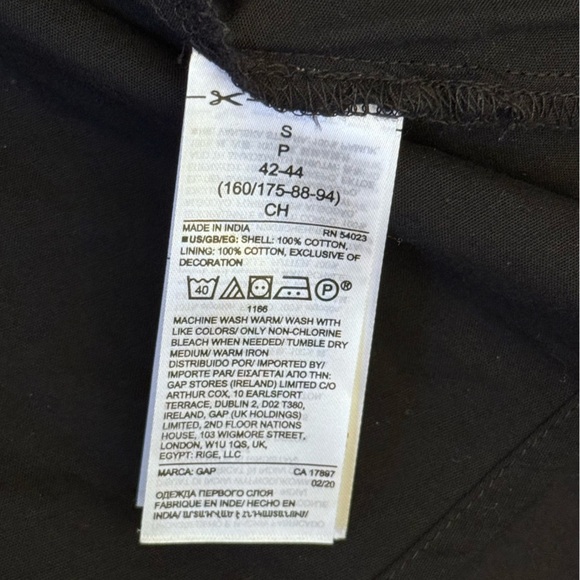 GAP Embroidered 100% Cotton Adjustable Strap Mini Dress NWT Women’s Size S - Picture 11 of 12